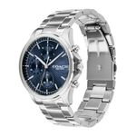 Mens Oliver Chronograph Silver-Tone Stainless Steel Watch Navy Dial Product Image