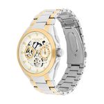 Mens Jackson Chronograph Two-Tone Stainless Steel Watch Chalk Skeleton Dial Product Image