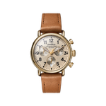 Shinola The Runwell Chrono Leather Strap Watch Product Image