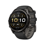 Garmin Fenix 9 Pro 47mm GPS Smartwatch Carbon Gray DLC Titanium with Black Silicone Band Product Image