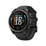 Garmin Fenix 9 47mm GPS Smartwatch Carbon Gray DLC Titanium with Black Silicone Band Product Image