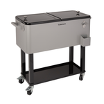 Cuisinart 80-Quart Outdoor Cooler Cart Black/Silver Product Image