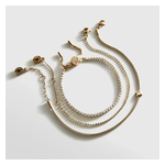 BaubleBar Catherine Waterproof Bracelet Set Gold/Pave Product Image