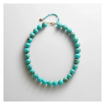 BaubleBar Mini Jane Beaded Necklace (14mm) Turquoise Product Image