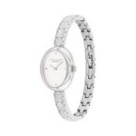 Ladies Sammy Silver-Tone Stainless Steel Bangle Watch White Dial Product Image