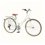 Beaumont Step Through 7-Speed City Bike - 42cm Frame, Eggshell Product Image