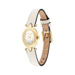 Ladies Sammy Gold & Chalk Leather Strap Watch Chalk Crystal Dial Product Image