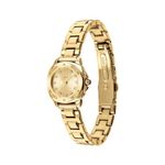 Ladies Kitt Gold-Tone Stainless Steel Watch w/ Crystal Markers Gold Dial Product Image