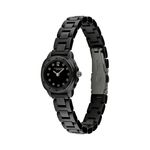 Ladies Kitt Black Ceramic Watch w/ Crystal Markers Black Dial Product Image