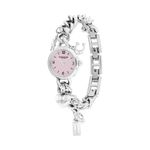 Ladies Iris Silver-Tone Stainless Steel Watch Lavender Dial Product Image
