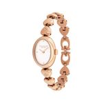 Ladies Sammy Rose Gold-Tone Stainless Steel Heart Watch White Dial Product Image