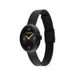 Ladies Sammy Black Ion-Plated Stainless Steel Mesh Watch Black Dial Product Image