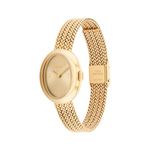 Ladies Sammy Gold-Tone Stainless Steel Mesh Watch Gold Dial Product Image