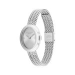 Ladies Sammy Silver-Tone Stainless Steel Mesh Watch Silver Dial Product Image