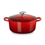 4.5qt Signature Cast Iron Round Dutch Oven, Cerise Product Image