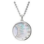 Celestial Mother of Pearl Necklace Silver Product Image