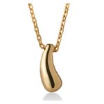 Teardrop Pendant Necklace Gold Product Image