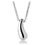 Teardrop Pendant Necklace Silver Product Image
