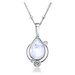 Moonstone Necklace Silver Product Image