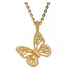 Butterfly Necklace Gold Product Image