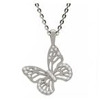 Butterfly Necklace Silver Product Image
