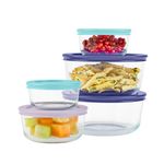 Simply Store 10pc Glass Storage Set w/ Assorted Color Lids Product Image