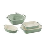 5pc Mixed Baking Dish Set Eucalyptus Product Image
