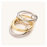 Olivia Mixed Metal Stacked Ring Set - 8 Product Image