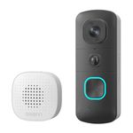 Evo Wireless Video Doorbell w/ SwannShield AI Voice Assistant Black Product Image