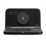 Triple Charging Portable Wireless Alarm Clock w/ Valet Tray Product Image