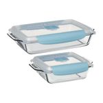4pc Truelock Locking Lid Glass Bakeware Set Product Image