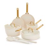 Reserve Pro Ceramic Nonstick 10pc Cookware Set, Cream Product Image