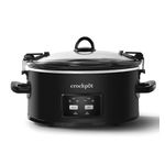 One-Touch Control 6qt Cook & Carry Slow Cooker Matte Black Product Image