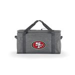 64 Can Collapsible Cooler - NFL San Francisco 49ers Heathered Gray Product Image