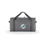 64 Can Collapsible Cooler - NFL Miami Dolphins Heathered Gray Product Image
