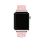 Coach Women's Soft Pink Quilted Silicone Rubber Strap Product Image