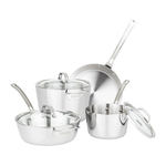 Viking Contemporary 3-Ply Stainless Steel 7-Piece Cookware Set Product Image