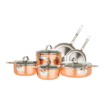 Viking 3-Ply Hammered Copper Clad 10-Piece Cookware Set Product Image