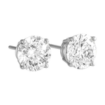 Antwerp Silver Sterling Silver Cubic Zirconia Royal Stud Earrings Product Image