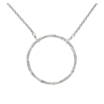 Antwerp Silver Sterling Silver Large Soul Circle Necklace Product Image
