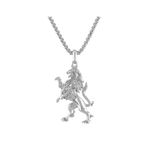 Crest of Bohemia Sterling Silver Lion Pendant Necklace 24"-26" Product Image