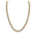 Classic 10mm Gold & Silver-Tone Curb Chain Necklace 24" Product Image