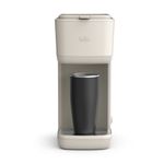 Single-Serve Coffee Maker for Grounds & Pods w/ Water Tank Oatmilk Product Image