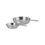2pc Essential Stainless Steel Fry Pan Set Product Image