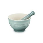 10oz Stoneware Mortar and Pestle Set Sea Salt Product Image
