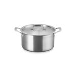 6.25qt Essential Stainless Steel Deep Round Stockpot w/ Lids Product Image