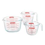 3pc Glass Measuring Cup Set Product Image