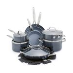 Valencia Pro 13pc Ceramic Nonstick Cookware Set Gray Product Image