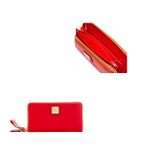 Pebble Grain Large Zip Around Wristlet