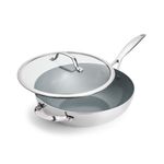 Valencia Pro Stainless Steel 12" Wok w/ Lid Product Image